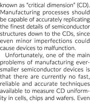 被称为临界尺寸(CD)制造过程应该能够准确地复制最好的德