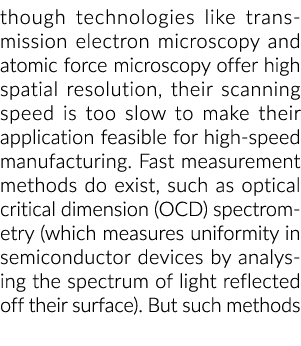 虽然透射电子显微镜和原子力显微镜等技术提供高空间分辨率,