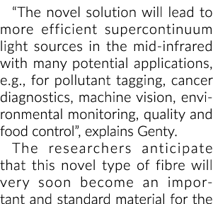 新颖的解决方案将会导致更有效的supercontinuum在中红外光源与许多潜力