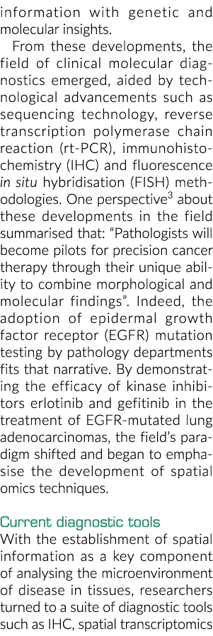 从这些发展信息与遗传和分子的见解,临床分子诊断领域