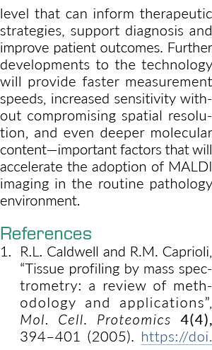 水平可以通知治疗策略,支持诊断和改善病人的结果进一步发展