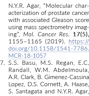 N Y R琼脂,前列腺癌的分子特性和相关使用质谱ima格里森评分