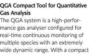 实现紧凑工具定量气体分析相结合的系统是一种高性能的气体分析器配置为真正的-