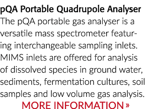 pQA便携式四极分析器pQA便携式气体分析仪是一个多才多艺的质谱仪交换