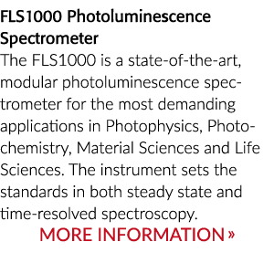 FLS1000光致发光光谱仪FLS1000是先进的、模块化的光致发光光谱仪