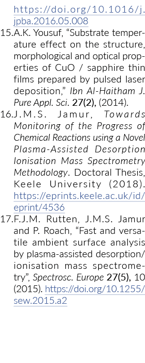 https: doi org 10 1016 j jpba 2016 05 008 15 K优素福,衬底温度对结构的影响,morpholog