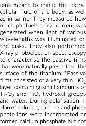 离子旨在模拟身体的细胞外液,以及盐水他们测量光电的多少