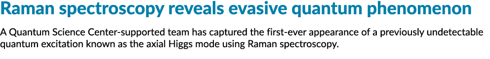 拉曼光谱揭示半岛综合体育官方APP下载德甲了规避量子现象量子科学大平台团队第一,捕获