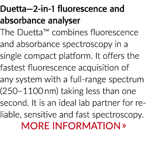 Duetta-2-in-1荧光和吸光度分析仪Duetta结合荧光和吸收光谱半岛综合体育官方APP下载德甲