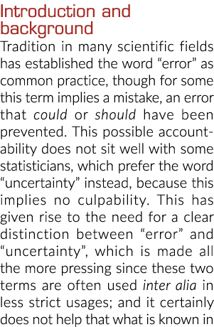 介绍和背景的传统在许多科学领域建立了“错误”这个词是常见的做法,…