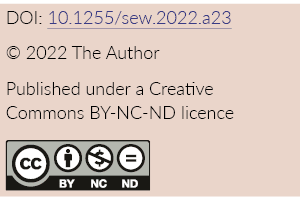 DOI: 10.1255 / sew.2022。一个23 © 2022 The Author Published under a Creative ­Commons BY-NC-ND licence
