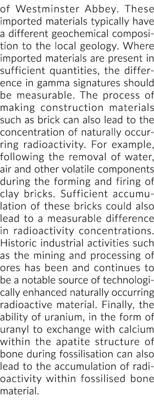 威斯敏斯特教堂。这些进口材料通常具有不同的地球化学组成当地geolog……