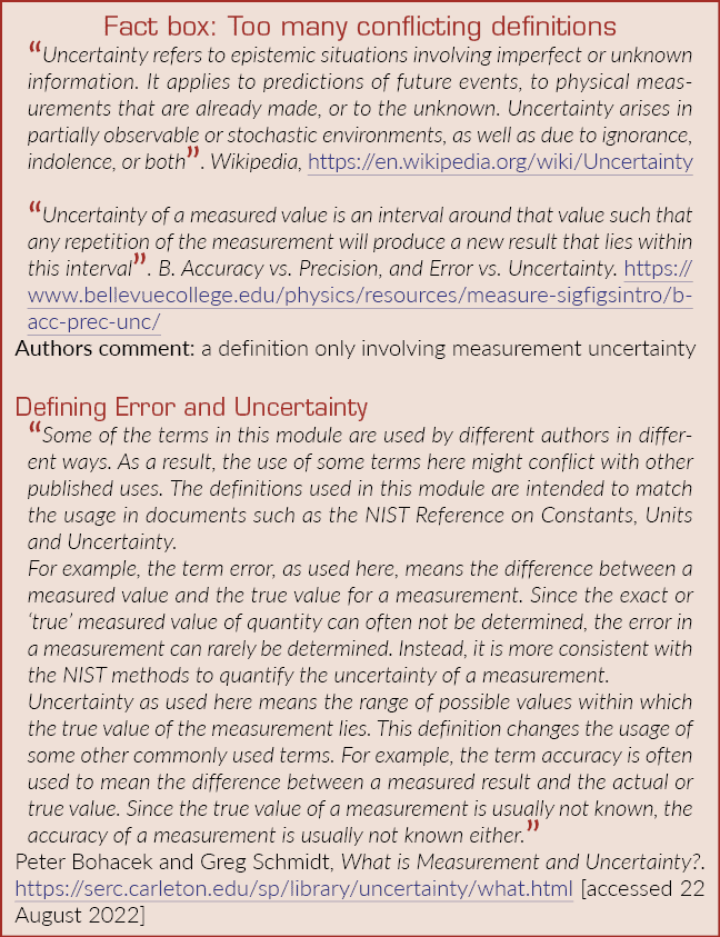 箱:太多的“不确定性是指认知冲突的定义涉及不完美的或未知的情况下……
