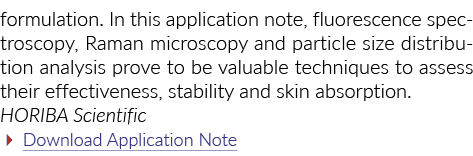 配方。在这个应用程序中,荧光光谱,拉曼显微镜和粒度分布安娜……半岛综合体育官方APP下载德甲