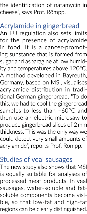 游霉素的识别奶酪”,R mpp教授说。丙烯酰胺在姜饼的欧盟监管也李集…