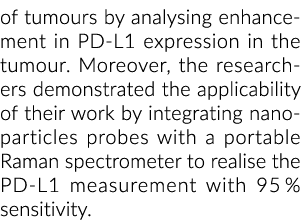 肿瘤的分析增强PD-L1表达的肿瘤。此外,研究人员展示了应用程序…