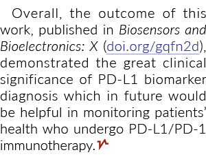 总的来说,这项工作的结果发表在生物传感器和生物电子学:X (doi.org/gqfn2d),证明了g……