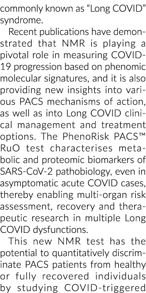 通常被称为“长COVID”综合症。最近的出版物表明核磁共振中扮演关键的角色……