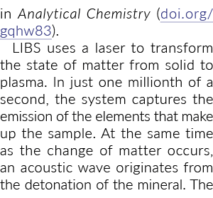 在分析化学(doi.org/gqhw83)。库用激光将物质从固态到等离子体。在…