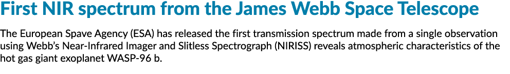 首先从詹姆斯韦伯太空望远镜NIR光谱欧洲Spave总署(ESA)发布了第一个transmi……bdapp官方下载安卓版