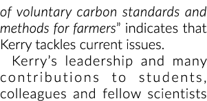 自愿碳标准和方法对农民“表明克里解决当前的问题。克里的leadershi……