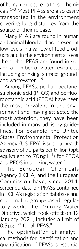 人体接触这些化学物质。1 - 3大多数PFASs也容易运输环境中覆盖长dist……