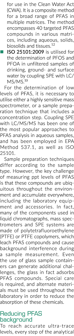 用于清洁水法案(公告)。这是一个复合的方法广泛的pfa在多个矩阵。的我……