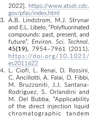 2022]。https://www.atsdr.cdc.gov/pfas/index.html 3。A.B. Lindstrom,一口油井为el瑞Libelo M.J. Strynar和,“Polyfluorinated有限公司…