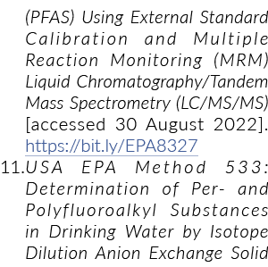 (pfa)使用外部标准校准和多反应监测(MRM)液相色谱/串联质年代……