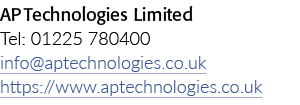美联社技术有限公司电话:01225 780400 info@aptechnologies.co。英国https://www.aptechnologies.co.uk
