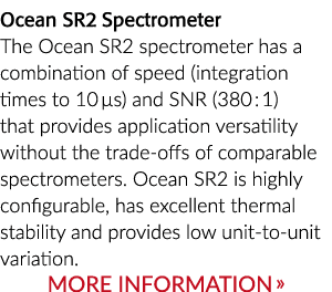 海洋SR2光谱仪海洋SR2光谱仪的结合速度(10µs集成倍)和信噪比(38……