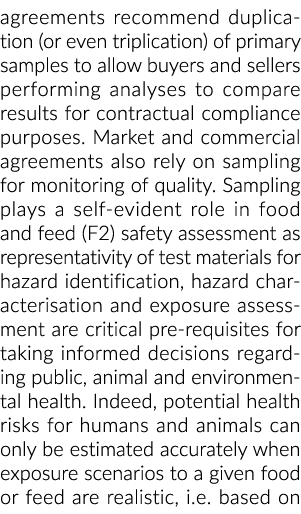 协议建议重复(甚至三倍)的主要样本,允许买家和卖家进行安娜……