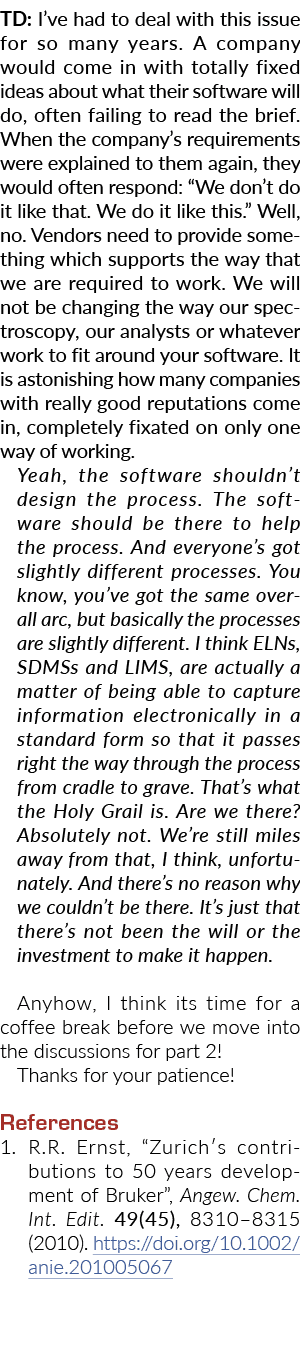 道明:我不得不处理这个问题这么多年。公司会在完全固定的想法关于t…