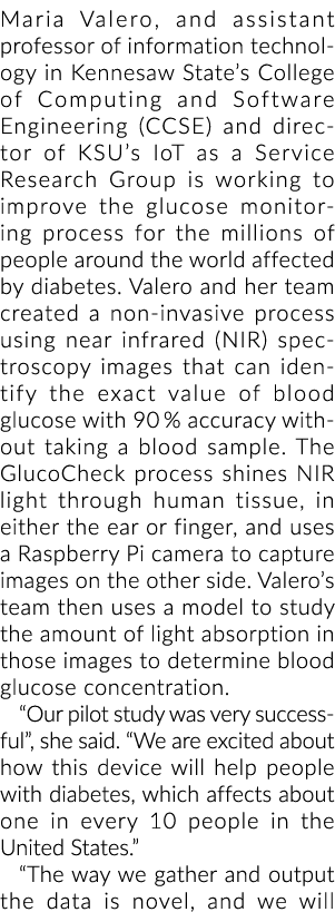 玛丽亚·瓦莱罗能源,信息技术在肯尼索州立大学助理教授的计算和软件…