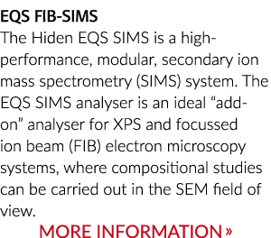 方程式FIB SIMS的希登方程式SIMS­性能高,模块化、二次离子质谱(SIMS)系统。E……