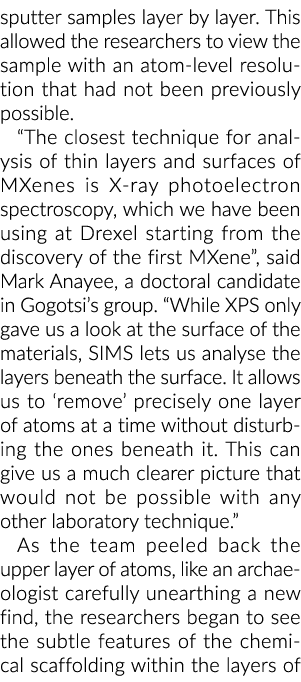 溅射一层一层地样品。这使得研究人员查看样品原子水平分辨率,哈哈…