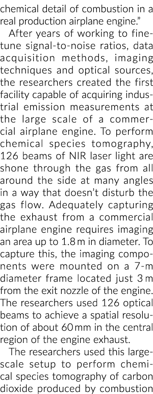 燃烧的化学细节在实际生产飞机引擎。“经过多年的努力微调信号不…