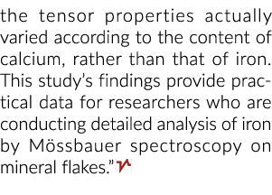 张量性质实际上根据钙的含量不同,而不是铁。本研究的鳍……