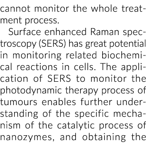 不能监控整个治疗过程。表面增强拉曼光谱(ser)在监控也有巨大的潜力半岛综合体育官方APP下载德甲……