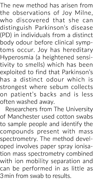 观测的新方法出现了欢乐米尔恩,她发现谁能区分帕金森说……