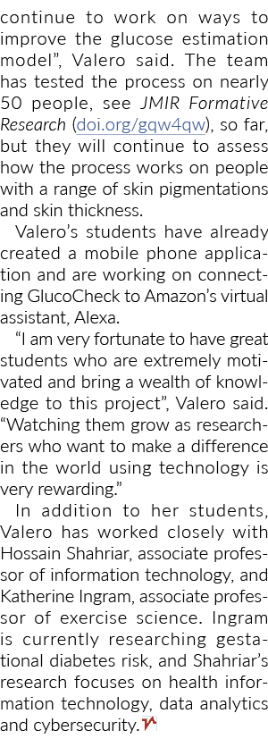 继续努力提高葡萄糖的评估方法模型”,瓦莱罗能源说。团队测试过程不…