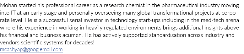 Mohan开始他的职业生涯作为一个研究化学家在制药行业进入它在早期…