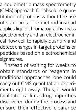 库仑法质谱(CMS)蛋白质的绝对定量方法不使用标准。Th……