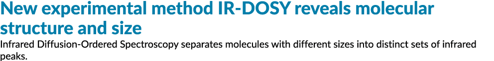 新的实验方法红外DOSY揭示了分子结构和尺寸红外扩散下令光谱分离……半岛综合体育官方APP下载德甲