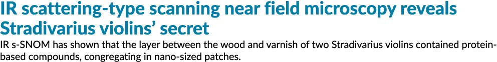 红外散射式扫描近场显微镜揭示了小提琴的秘密IR s SNOM)已经表明,l…