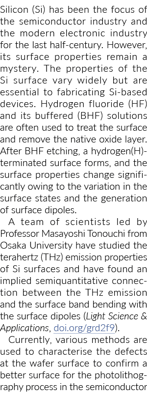 硅(Si)一直是半导体产业的重点和现代电子工业过去一半ce……