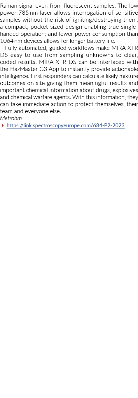 拉曼信号从荧光样品。低功率波长785纳米的激光允许审讯的敏感和样品…