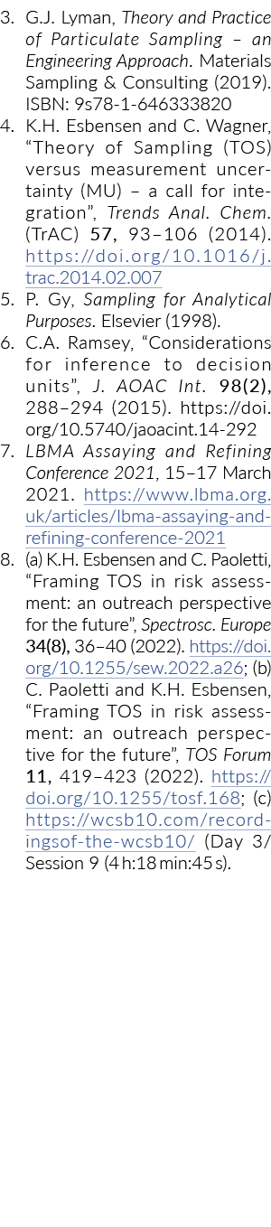 3所示。G.J.莱曼,微粒采样理论与实践——一种工程方法。材料取样&咨询……
