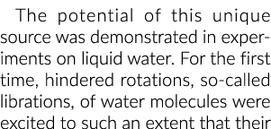 这个独特的潜在来源是实验中演示了液态水。第一次,阻碍了腐烂……