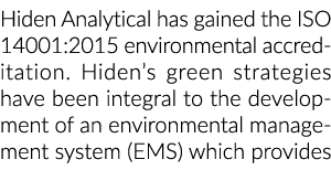 希登分析已获得ISO 14001:2015环保认证。希登的绿色策略一直在中国…